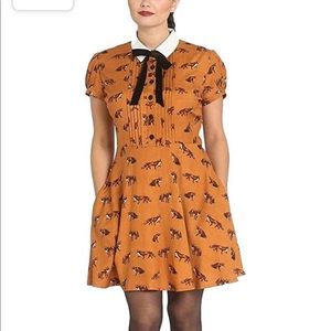 New with tags Hell Bunny Fox Print dress